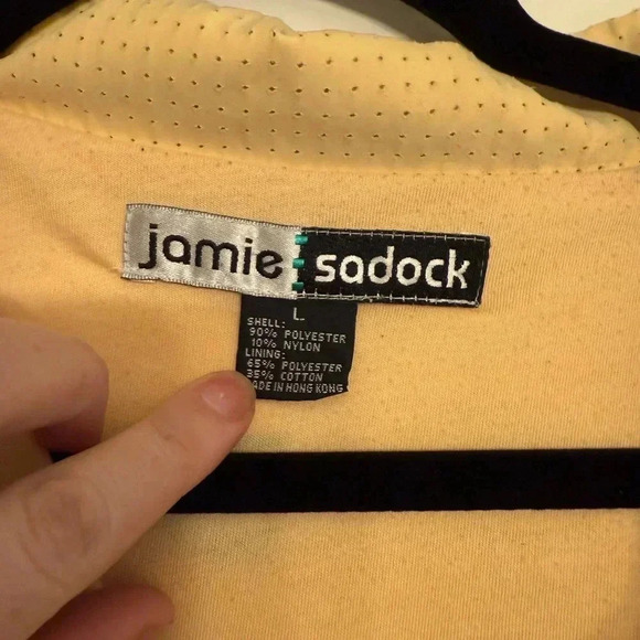 Jamie Sadock Full Zip Up Jackets Long Sleeve Yellow Women's Size Large - Picture 2 of 8